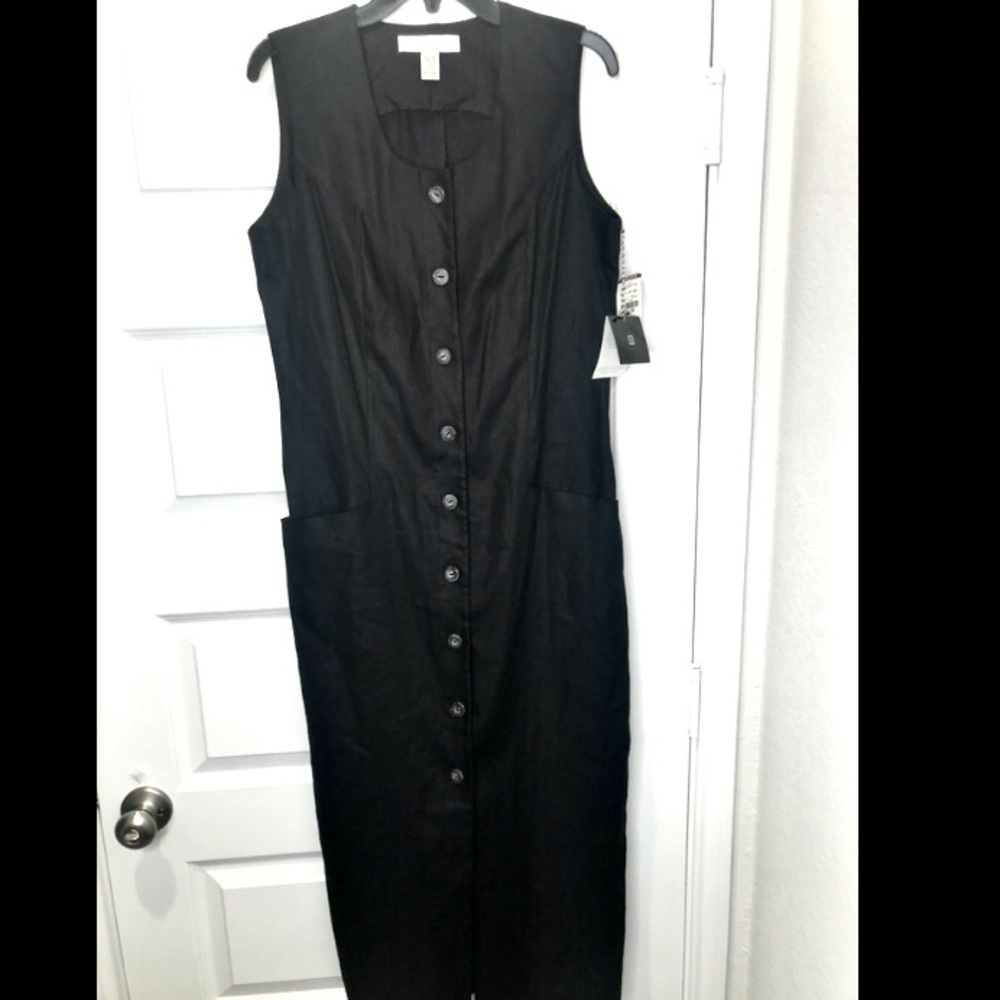 👗 NWT Valerie Stevens Vintage Pure Linen Dress